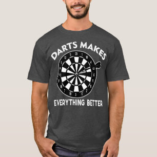 Camiseta Dardos Bebendo Engraçado Hobbies Cita Dart Player