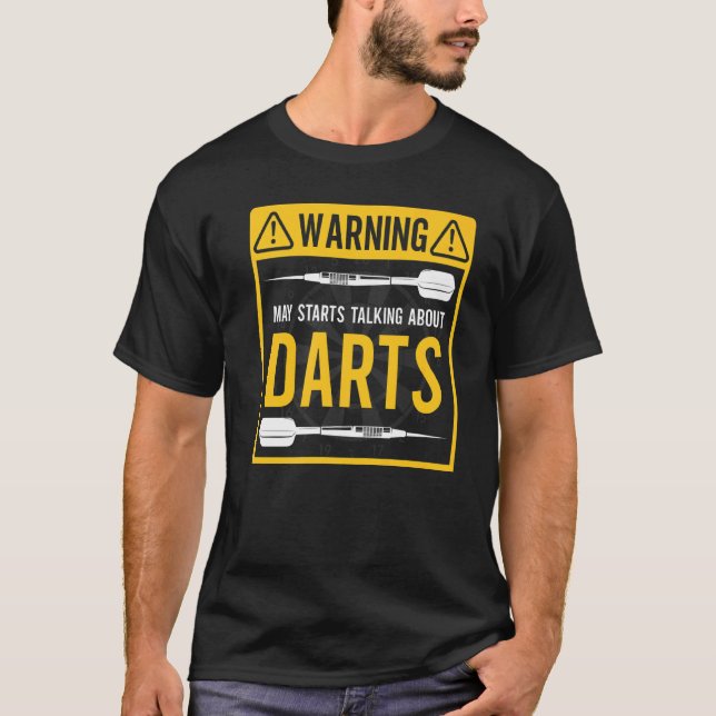 Camiseta Dardos Com Painéis Para Jogadores De Dardos (Frente)