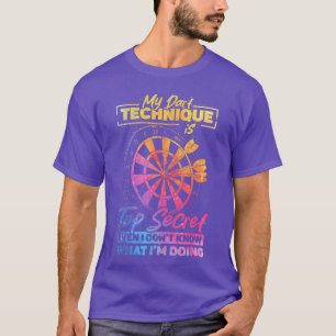 Camiseta Dardos Dardo Dardo Engraçado Jogador de Dardo Alvo