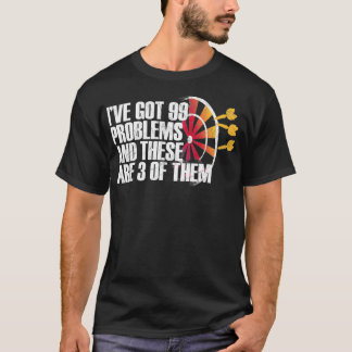 Camiseta Dardos Dardos Jogadores Engraçados Dizendo Dardos