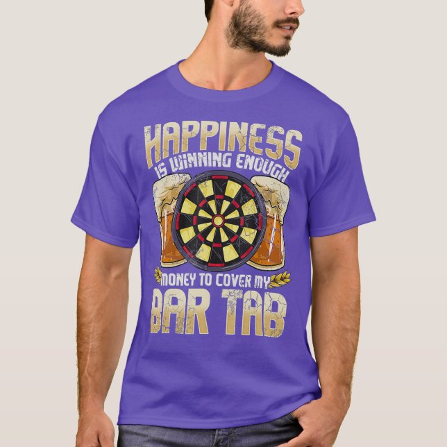 Camiseta Dardos Dart League Bar Tab Humor Engraçado (Frente)