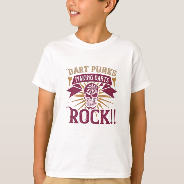 Camiseta Dardos - Dart Punks Fazer Darts Rock! (Frente)
