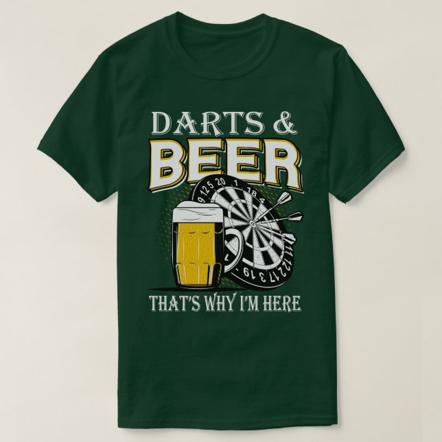 Camiseta Dardos e Cerveja (Frente do Design)