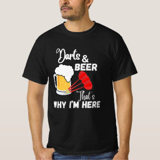 Camiseta Dardos e cerveja é por isso que estou aqui