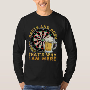Camiseta Dardos E Cerveja É Por Isso Que Estou Aqui Jogador