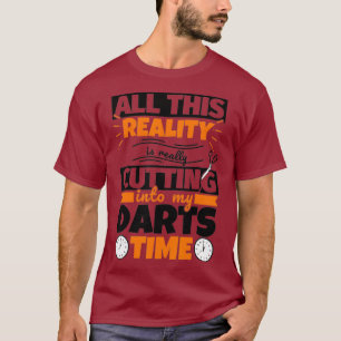 Camiseta Dardos Engraçado Dizendo Hobby