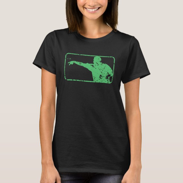 Camiseta Dardos engraçados para jogadores de dardos Pally 2 (Frente)
