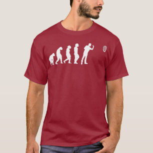 Camiseta Dardos Evolution Engraçados Jogadores de Arte Lega