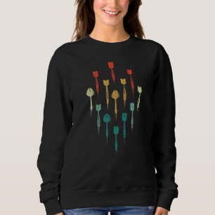 Camiseta Dardos Mísseis Voando Jogador de Arte Jogo De Dard