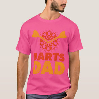 Camiseta Dardos Pai Dartboard Men Dart Padre Retro