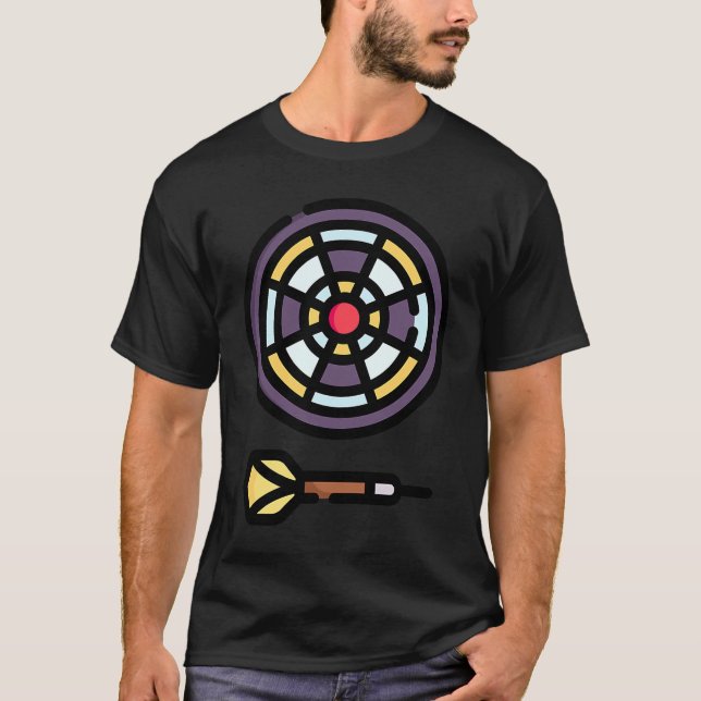 Camiseta dardos para jogadores de dardos Pally 20 darts Dar (Frente)
