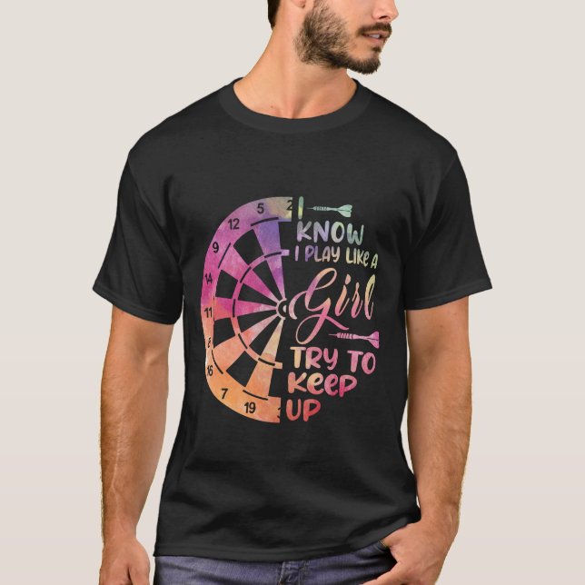 Camiseta Dardos Presentes para Mulheres Flechas Campo Equip (Frente)