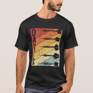 Camiseta Dardos Retro Vintage Esportes Dardos Bullseye Dart