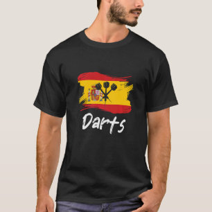 Camiseta Dardos Sinalizador Espanhol Dart Jogando Espanha P