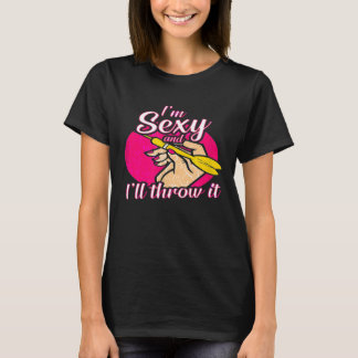 Camiseta Dardos, sou sexy e atiro-o à dart club Lady