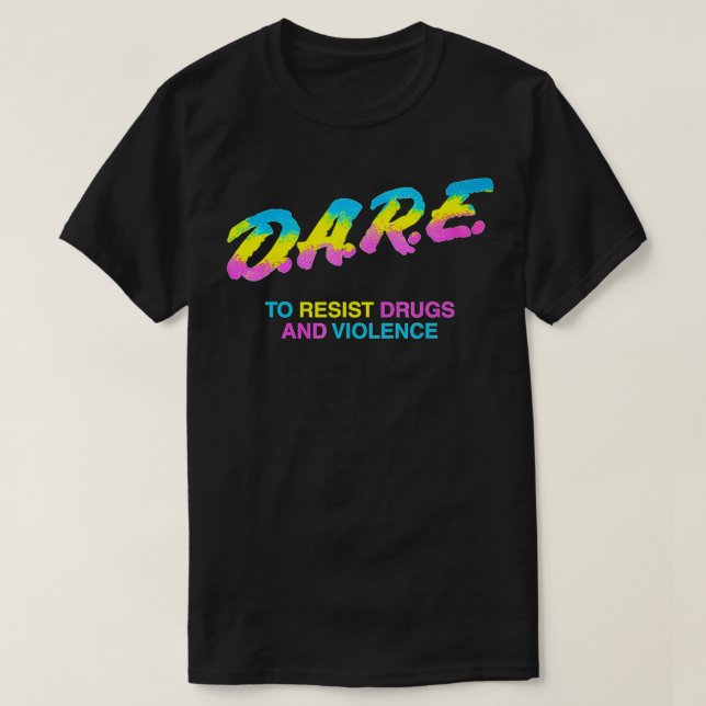 Camiseta DARE 90s drugs  (Frente do Design)