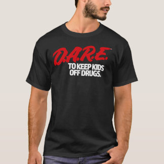 Camiseta Dare Shirt - D.A.R.E. (Dare) Vintage 90&x27;s Logo