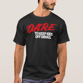 Camiseta Dare Shirt - Logotipo D.A.R.E. (Dare) Vintage 90&X