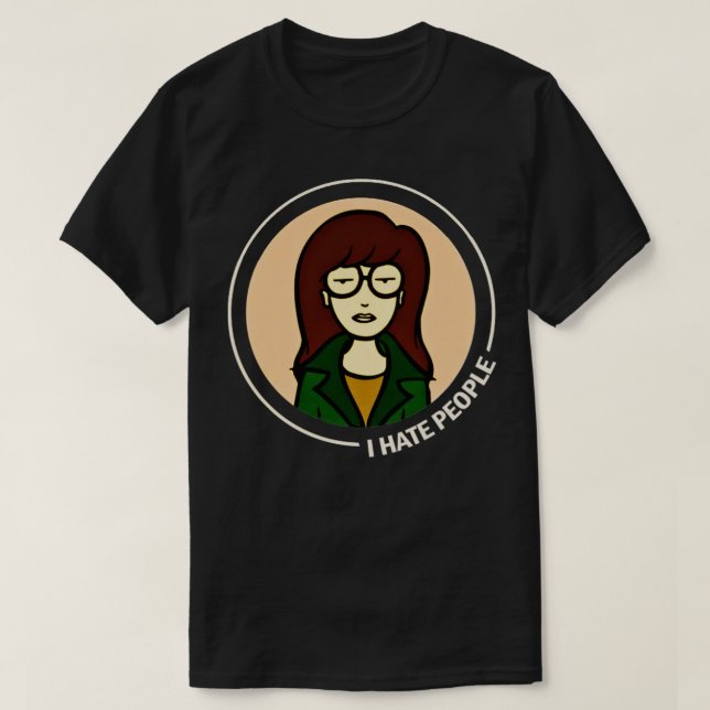 Camiseta Daria I odeio Pessoas (Frente do Design)