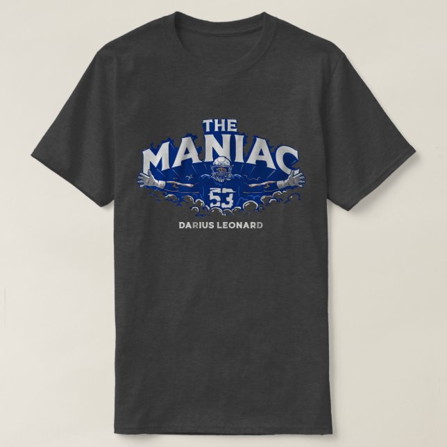 Camiseta Darius Leonard O maníaco (Frente do Design)