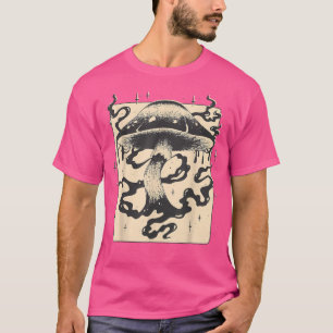 Camiseta Dark Academia Goblincore Natural Gótico Fairy Grun