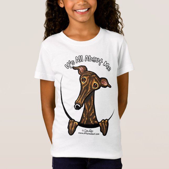 Camiseta Dark Brindle Greyhound IAAM (Frente)
