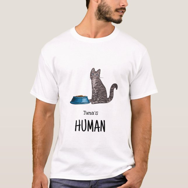 Camiseta Dark Gray Tabby Cat Shirt (Frente)