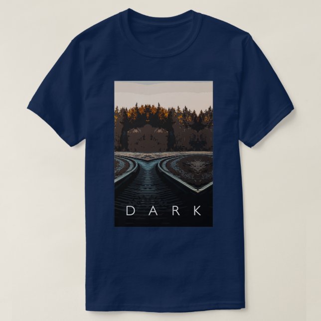 Camiseta Dark On the Railroad 1 (Frente do Design)