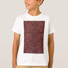 Camiseta Dark Red Acanthus Leaves (por William Morris)