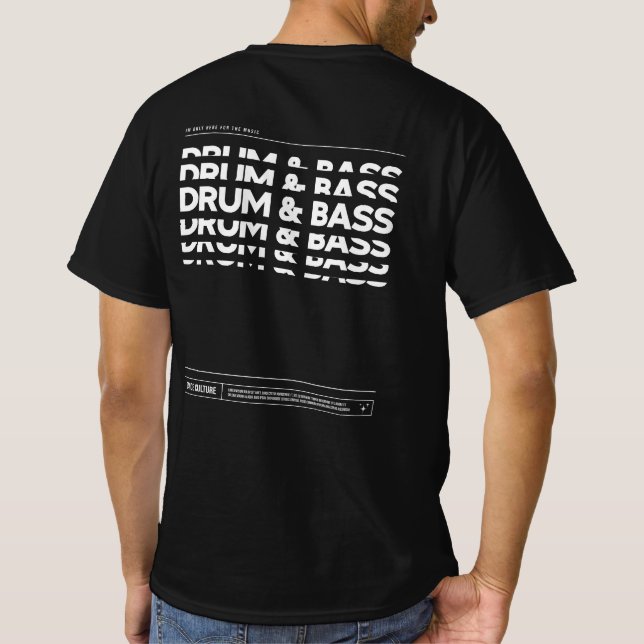 Camiseta Dark Tambor & Bass Dance Culture DJ Ravin (Verso)
