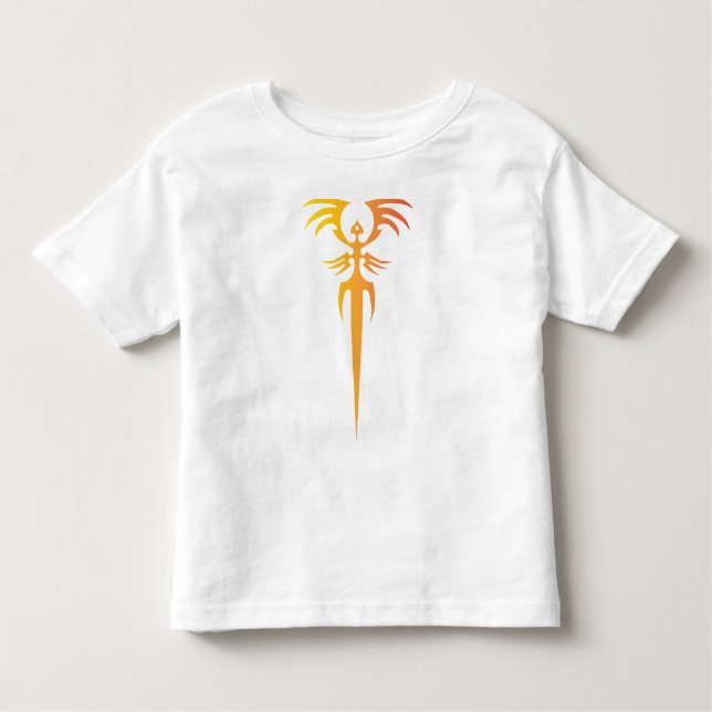 Camiseta Dark Tribal Phoenix Emblem – Mythic Symbol (Frente)