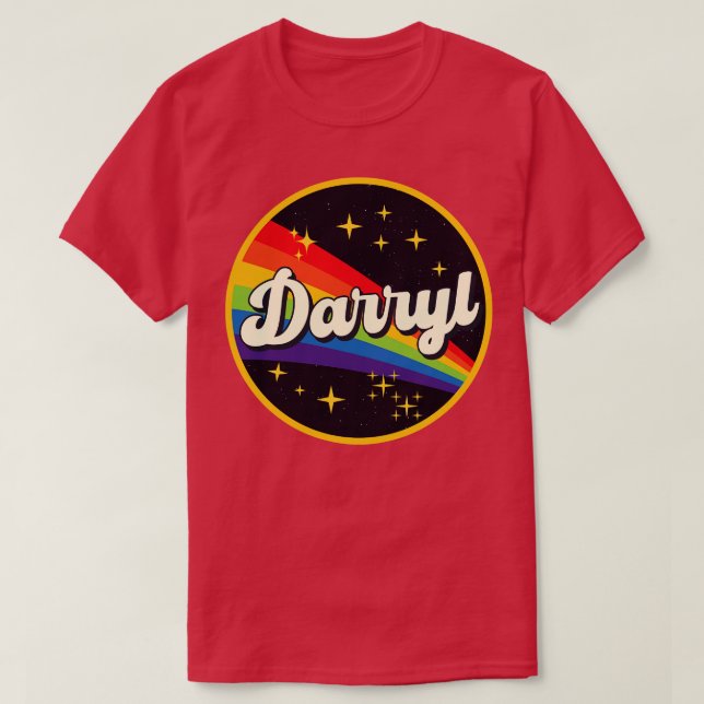 Camiseta Darryl Rainbow No Space Vintage Style (Frente do Design)