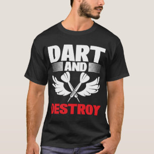 Camiseta Dart Board Dart e Destroy Dar para Equipes