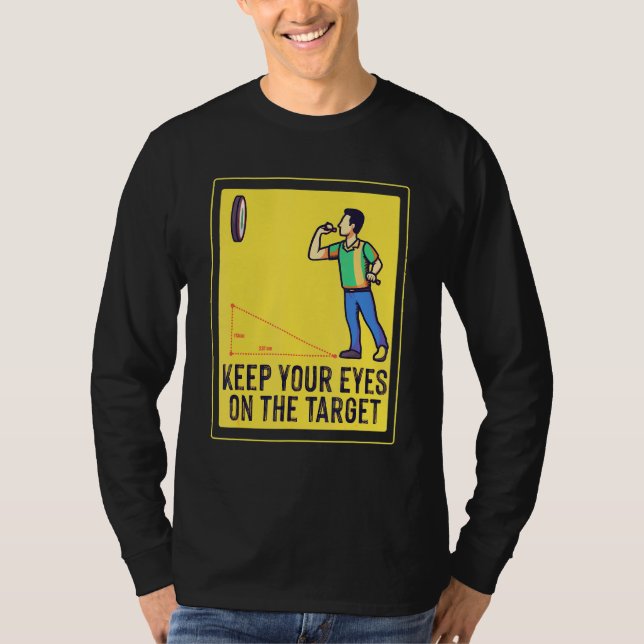 Camiseta Dart Dartboard Target Design (Frente)