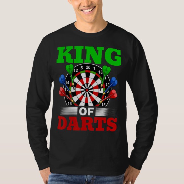 Camiseta Dart Darts Player King Of Dats 1 (Frente)