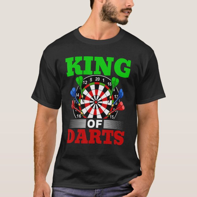 Camiseta Dart Darts Player King Of Dats 1 (Frente)