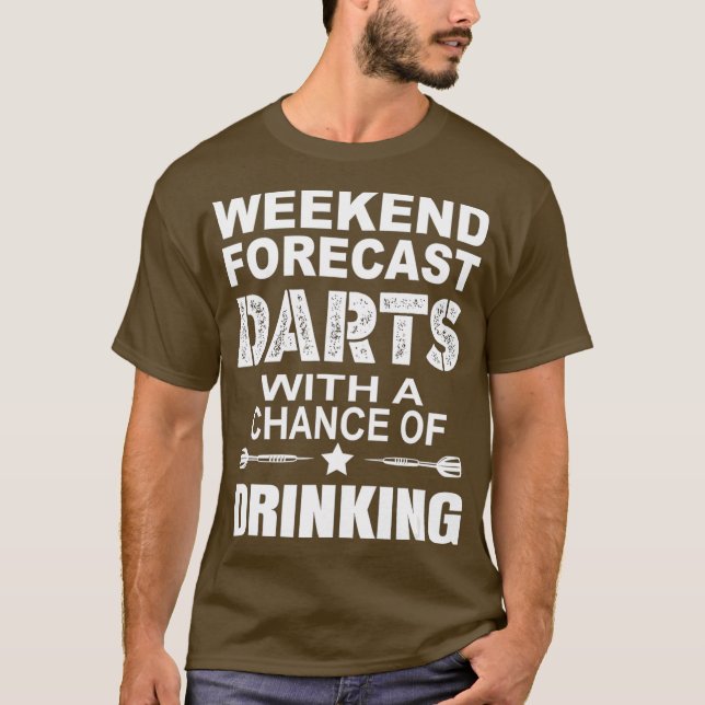 Camiseta Dart de Previsão do Fim de Semana com Oportunidade (Frente)