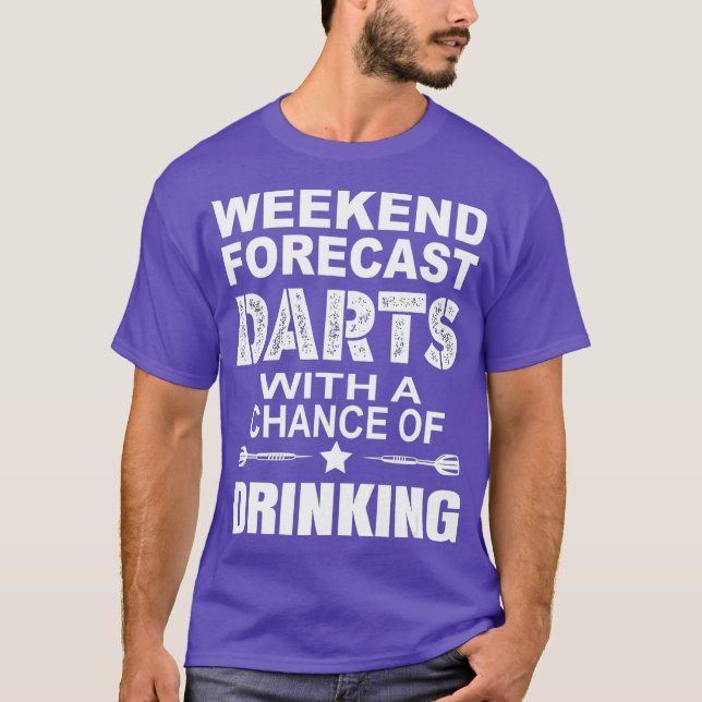 Camiseta Dart de Previsão do Fim de Semana com Oportunidade (Frente)