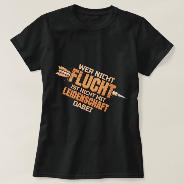 Camiseta Dart design para os dardos dos jogadores de dardos (Frente do Design)