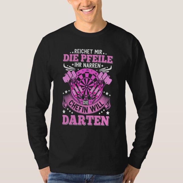 Camiseta Dart Player Dart Dizendo Dardos Dartboard (Frente)