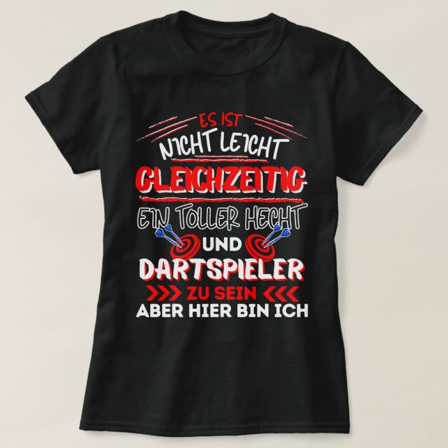 Camiseta Dart Player Darts Dart Team Dart Say (Frente do Design)