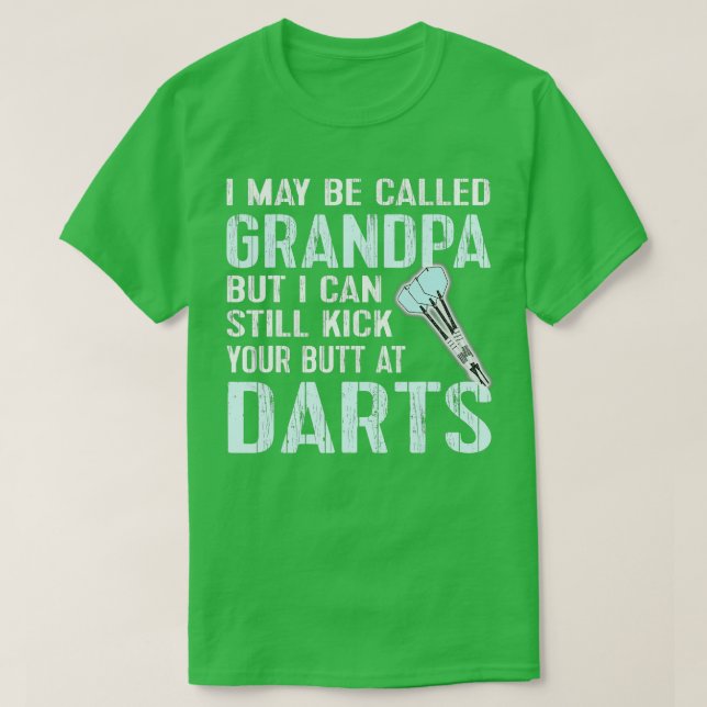 Camiseta Dart Vovô Dart Team League Darts Gift (Frente do Design)