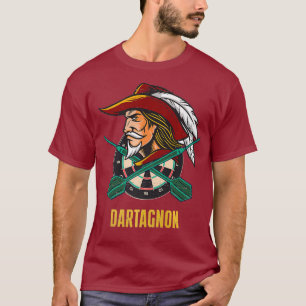 Camiseta Dartagnan - Mosqueteiro Dart - Dardos Engraçados