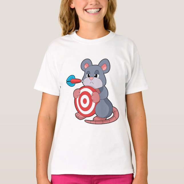 Camiseta Dartboard Dart Mouse Darts (Frente)