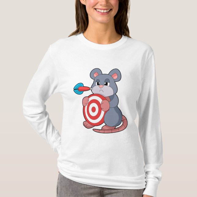 Camiseta Dartboard Dart Mouse Darts (Frente)