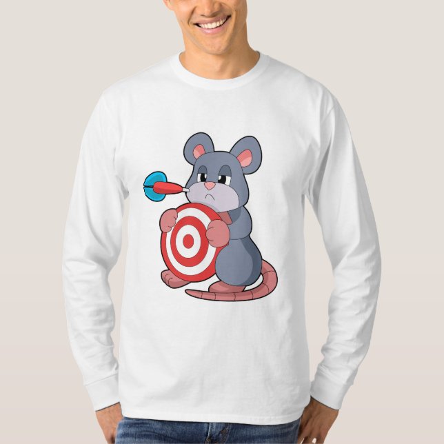 Camiseta Dartboard Dart Mouse Darts (Frente)