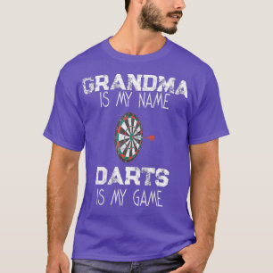 Camiseta Dartboard Shirt Dart Jogando Vovó