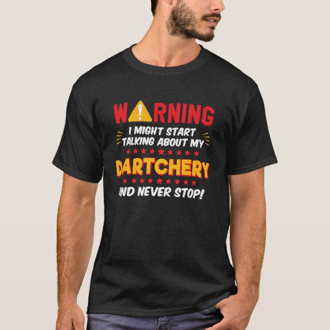 Camiseta Dartchery Darts and Archery Joke Graphic (Frente)