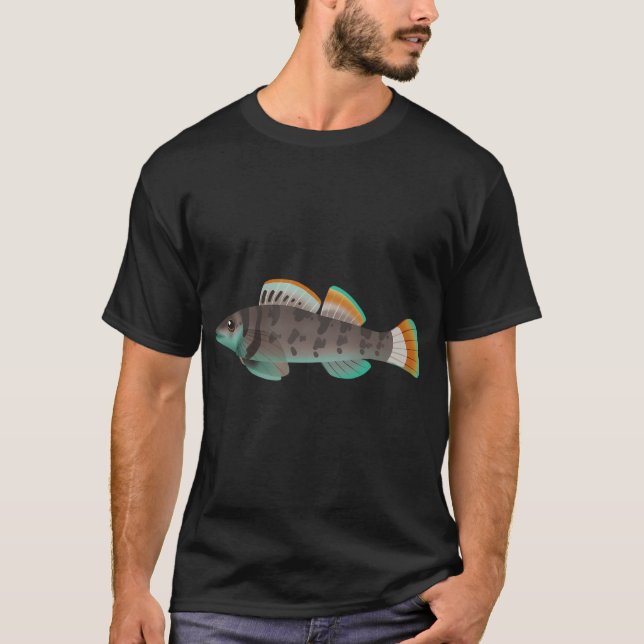 Camiseta Darter de Seio Verde (E. jordani) (Frente)