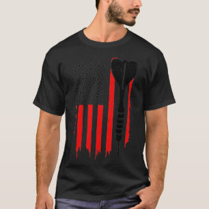 Camiseta Darts American Flag Darny Darts Gift Para Homens